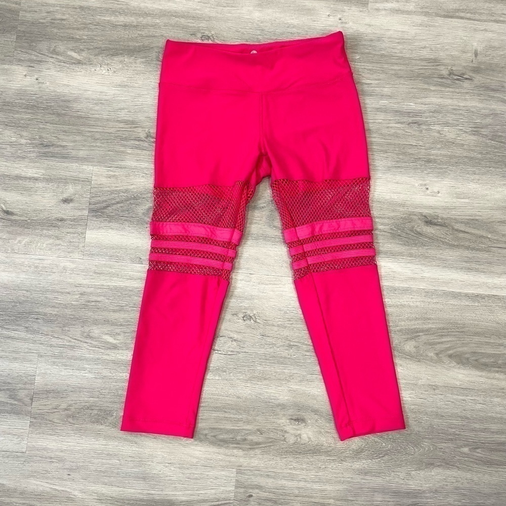 90 degree by reflex Pink Capri Leggings